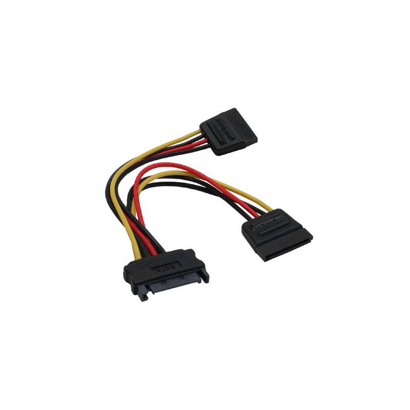 Inline cavo alimentazione sata y-form, , sata f a 2x sata m 0,15m
