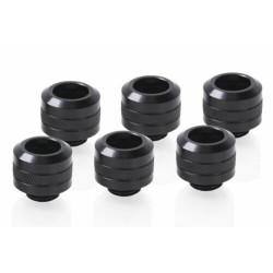 raccordo dritto in metallo 1/4" alphacool pro 13mm 6 pezzi nero