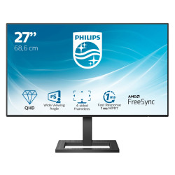 monitor led 27" philips 275e2fae 4k ultra hd 2560x1440p 4ms