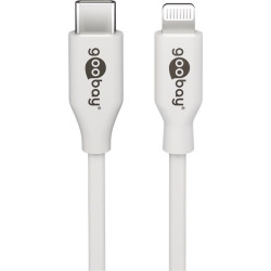 cavo goobay lightning usb-c 1m bianco [39446]