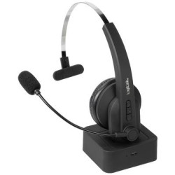 cuffia logilink bluetooth mono con microfono nero [bt0059]