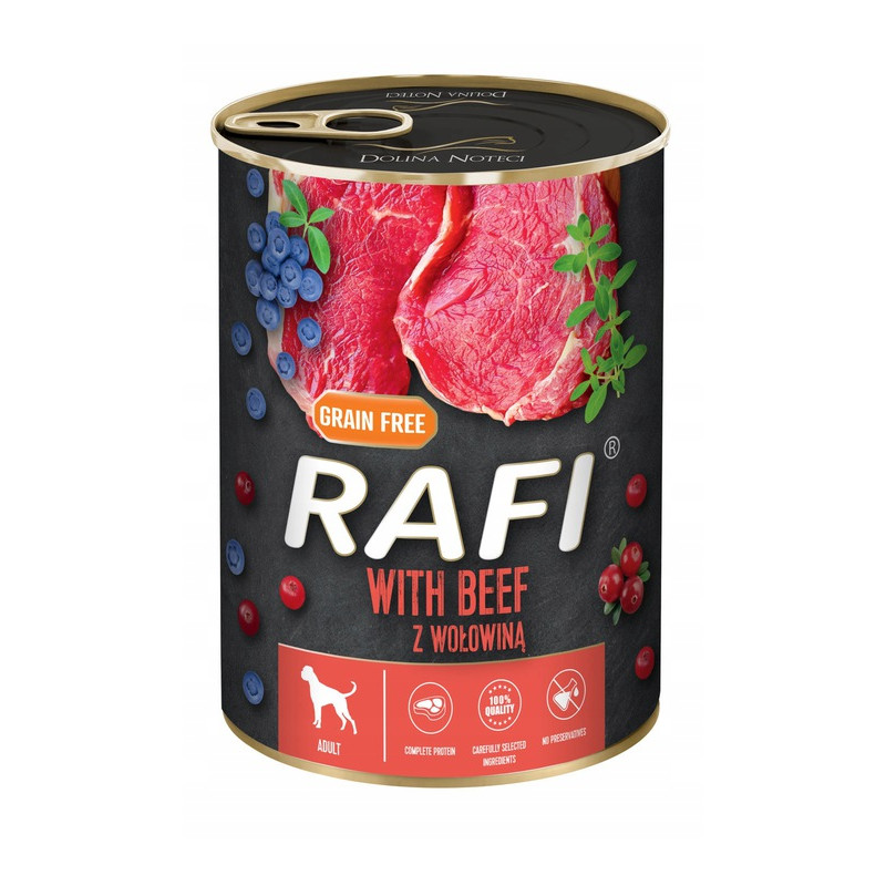 mangime per cane dolina noteci rafi con carne di cervo 800g