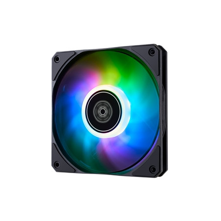 ventola silverstone air slimmer 120 argb pwm da 120mm nero/trasparente