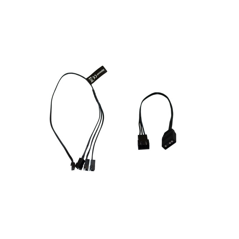 cavo adatattore a y alphacool per watercooling 3-pin 30cm nero