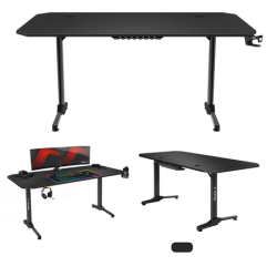 scrivania da gioco huzaro hero 4.7 nero [153-kg-biu-hzro-030]