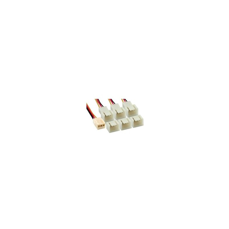 Inline cavo alimentazione 6x ventola 3pin da 1x 3pin femmina 3,5""(mainboard).