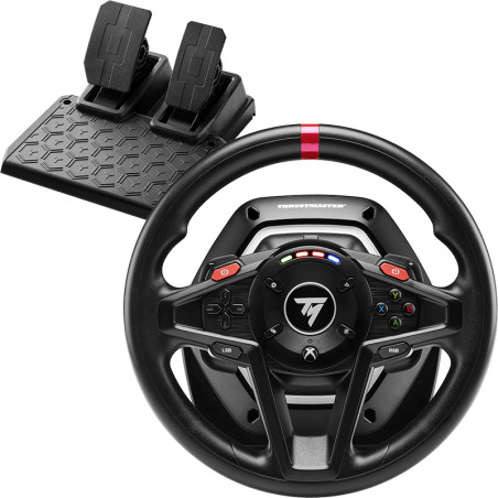 volante e pedaliera simulatore guida thrustmaster t128 per pc/xbox