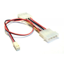 Inline cavo alimentazione ventola 2pin da 1x 4pin maschio 5,25""