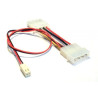 Inline cavo alimentazione ventola 2pin da 1x 4pin maschio 5,25""