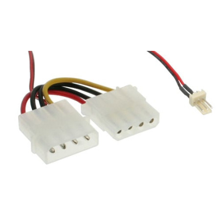 Inline cavo alimentazione ventola 3pin da 1x 4pin maschio 5,25""