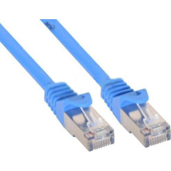 Inline cavo patch per rete dati lan cat.5e, 2x rj45, schermatura