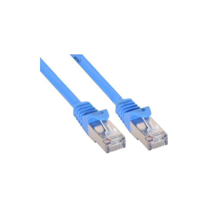 Inline cavo patch per rete dati lan cat.5e, 2x rj45, schermatura