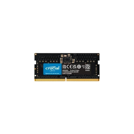 ram sodimm ddr5 8gb crucial ct8g56c46s5 5600mhz cl46 nero [sbcrc500856vr10]