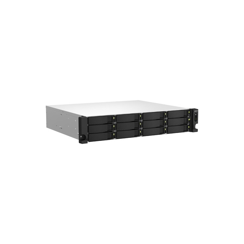 server qnap ts-1264u-rp-8g quad-core nero/grigio