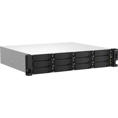 server qnap ts-1264u-rp-8g quad-core nero/grigio