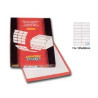 Etichette markin adesiva c/501 rosso 100 fogli (16 etichette da 105x36mm)