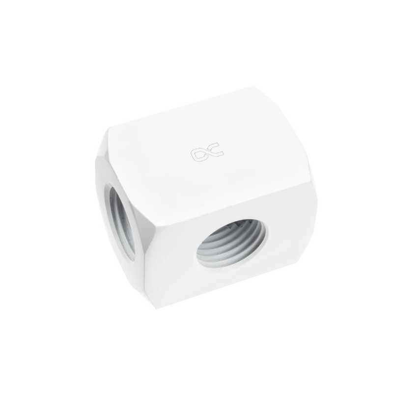raccordo alphacool hf collegamento a 3 vie g1/4 bianco