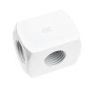 raccordo alphacool hf collegamento a 3 vie g1/4 bianco