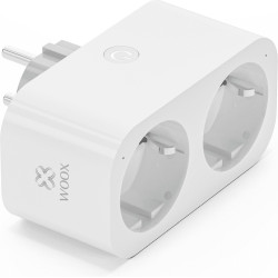 presa smart woox r6153 dual plug wireless 16a/3680w ip20 bianco [735667]