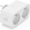presa smart woox r6153 dual plug wireless 16a/3680w ip20 bianco [735667]