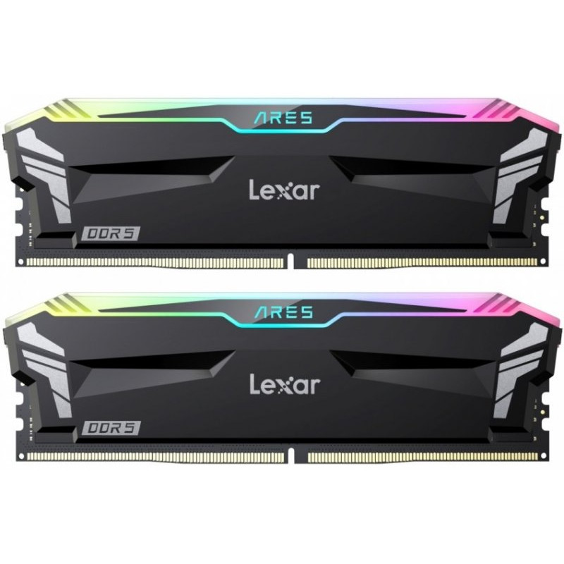 ram dimm ddr5 32gb lexar ares rgb 6800mhz cl34 1.4v nero [ld5u16g68c34la-rgd]