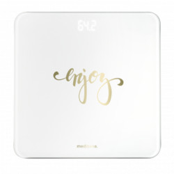 bilancia pesapersone elettronico medisana 180kg/1.5v oro/bianco [40524]