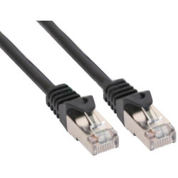 Inline cavo patch per rete dati lan cat.5e, 2x rj45, schermatura