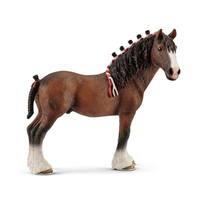 schleich cavallo clydesdale 12.3cm multicolore [13808]
