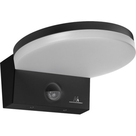 lampada led da parete maclean mce344 b con rilevatore di movimento