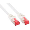 Inline cavo patch per rete dati lan cat.6, 2x rj45, doppia schermatura