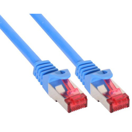 Inline cavo patch per rete dati lan cat.6, 2x rj45, doppia schermatura