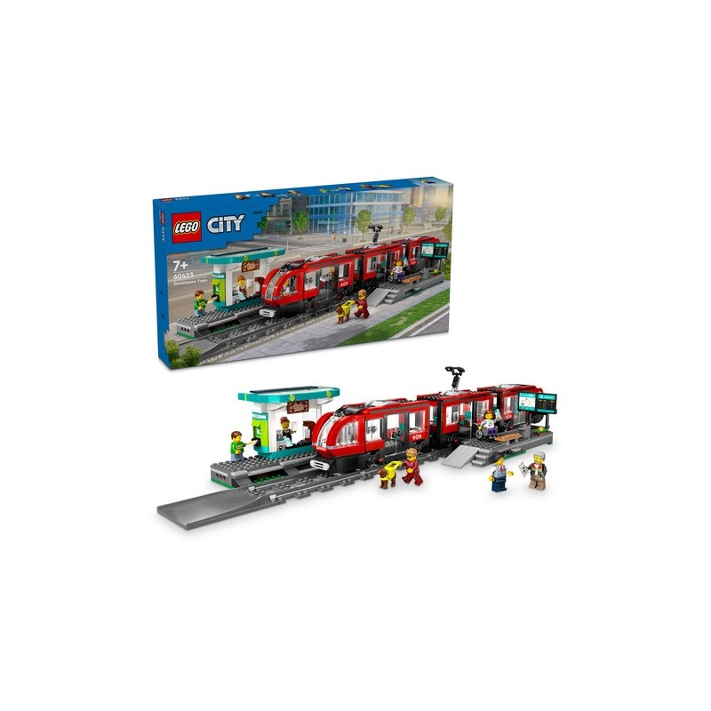 lego tram e stazione del centro multicolore 787pz [60423]
