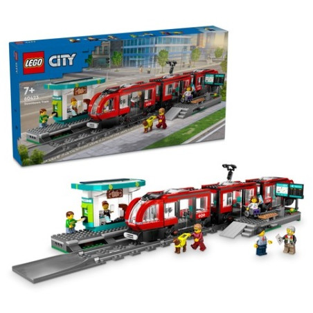 lego tram e stazione del centro multicolore 787pz [60423]
