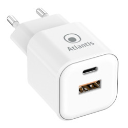 alimentatore da rete atlantis p008-pd35gn-2u usb-a/c