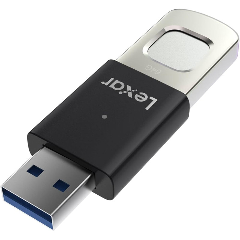 pen drive 64gb lexar f35pro fingerprint usb 3.2 gen1 300/150mb/ [sglxr3g64f35p00]