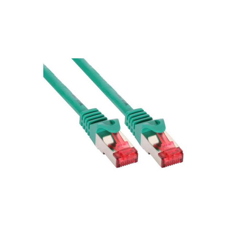 Inline cavo patch per rete dati lan cat.6, 2x rj45, doppia schermatura
