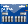 set pila varta litio cilindrica cr123a 3v cr17345 blu/grigio 10pz
