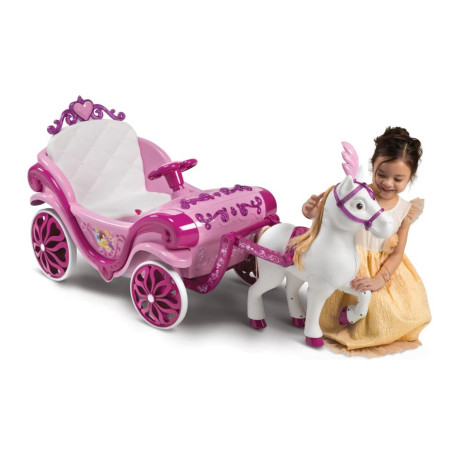 veicolo elettrico cavalcabile huffy princess rosa [17398w]