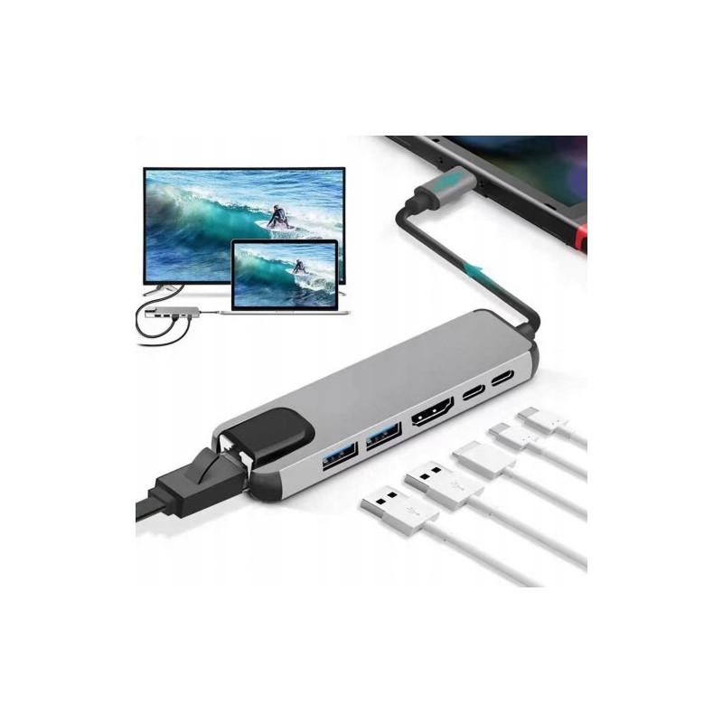 adattatore multiporta gembird a-cm-combo5-06 usb tipo