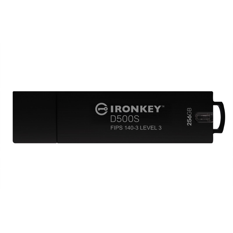pen drive 256gb kingston ironkey d500s usb-a 240mbps nero [ikd500s/256gb]