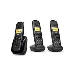 telefono fisso siemens gigaset a180 trio 50 contatti nero [a180]