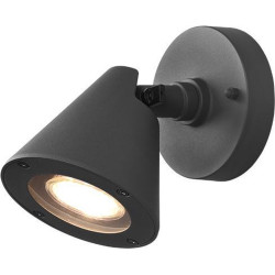 applique da esterno a led trio lighting kaveri gu10 ip44 5w antracite