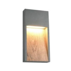 lampada da parete a led trio lighting salmon 13w ip44 1200lm 3000k