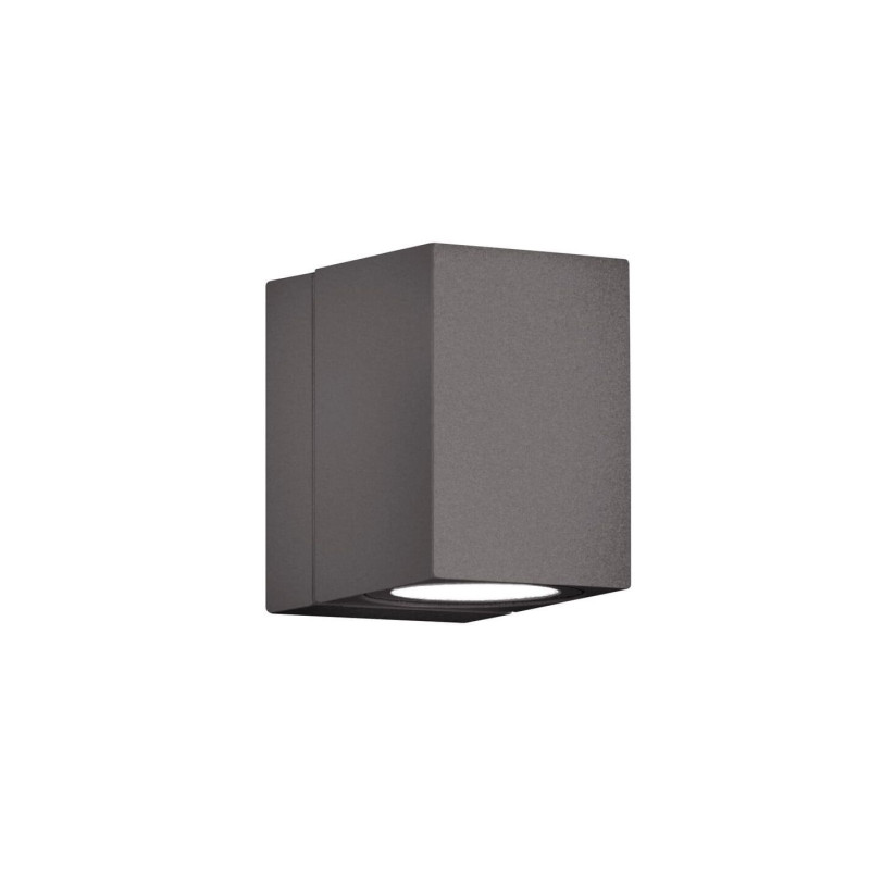 lampada da parete a led trio lighting tiber ip54 3w 3000k 300lm grigio/antracite
