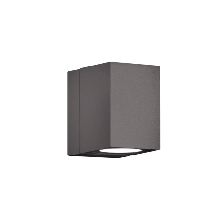 lampada da parete a led trio lighting tiber ip54 3w 3000k 300lm grigio/antracite