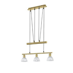 lampada da soffitto trio levisto led 3xe14 4.9w 470lm 3000k ottone