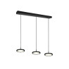 lampada da soffitto trio tray led 3xsmd 10w 1200lm 3000k nero opaco