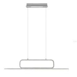 lampada da soffitto trio aick led 38w 4500lm 3000k alluminio spazzolato