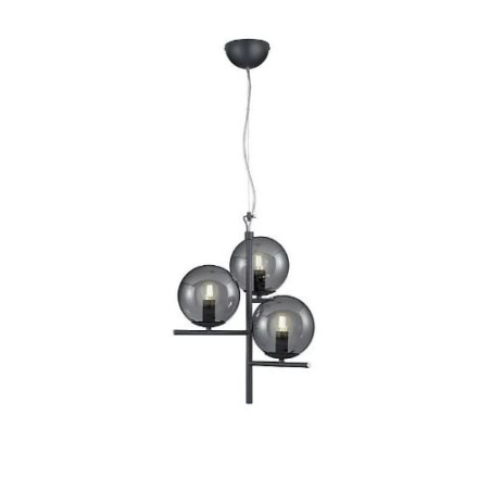 lampada da soffitto trio pure 3xe14 28w ip20 anthracite [302000342]
