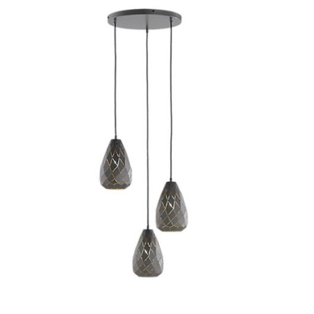 lampada da soffitto trio onyx 3xe27 42w ip20 antracite [301300342]